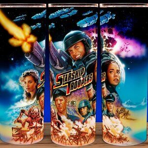 Starship Troopers 90s SciFi Action Movie Cup Mug Tumbler 20oz